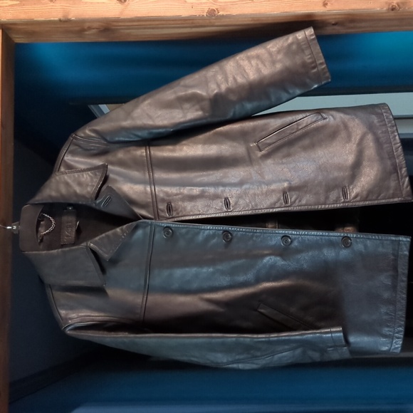 J. Crew Jackets & Blazers - J.Crew Black Leather women's coat size medium